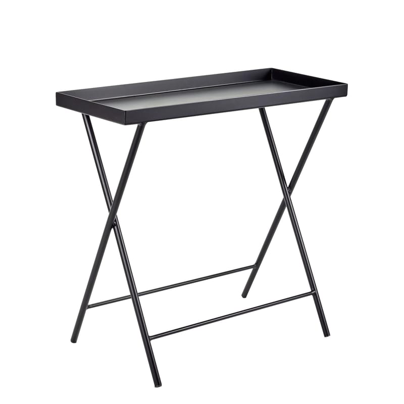 Mobilier - Tables basses - Support pour plantes  métal noir / Table d\'appoint - L 62 x H 60 cm - Serax - Noir - Métal laqué