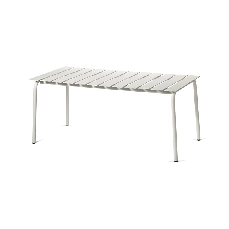 Jardin - Tables de jardin - Table rectangulaire Aligned métal blanc / By Maarten Baas - 170 x 85 cm / Aluminium - valerie objects - Blanc - Aluminium thermolaqué