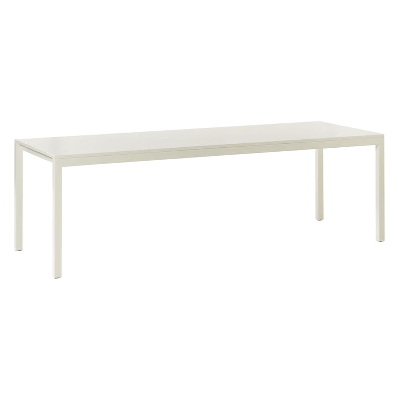 Mobilier - Tables - Table rectangulaire Silent Medium bois blanc / 240 x 85 cm - valerie objects - Craie - Frêne