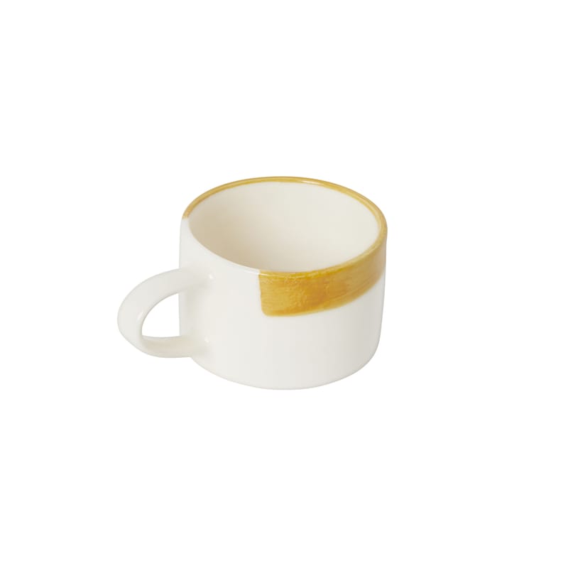 Table et cuisine - Tasses et mugs - Tasse Esquisse céramique orange / Ø 9,5 x H 6,5 cm - Maison Sarah Lavoine - Safran - Céramique émaillée