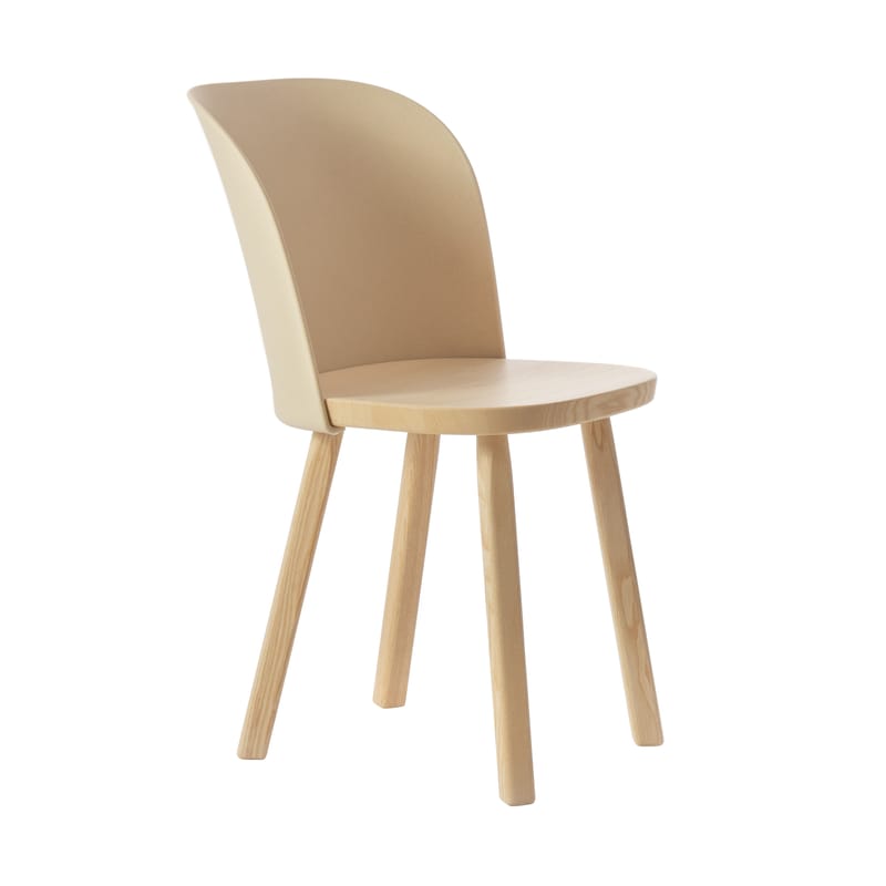 Mobilier - Chaises, fauteuils de salle à manger - Chaise Alpina bois beige / Frêne & bioplastique - Magis - Beige / Structure frêne - Bioplastique, Frêne massif