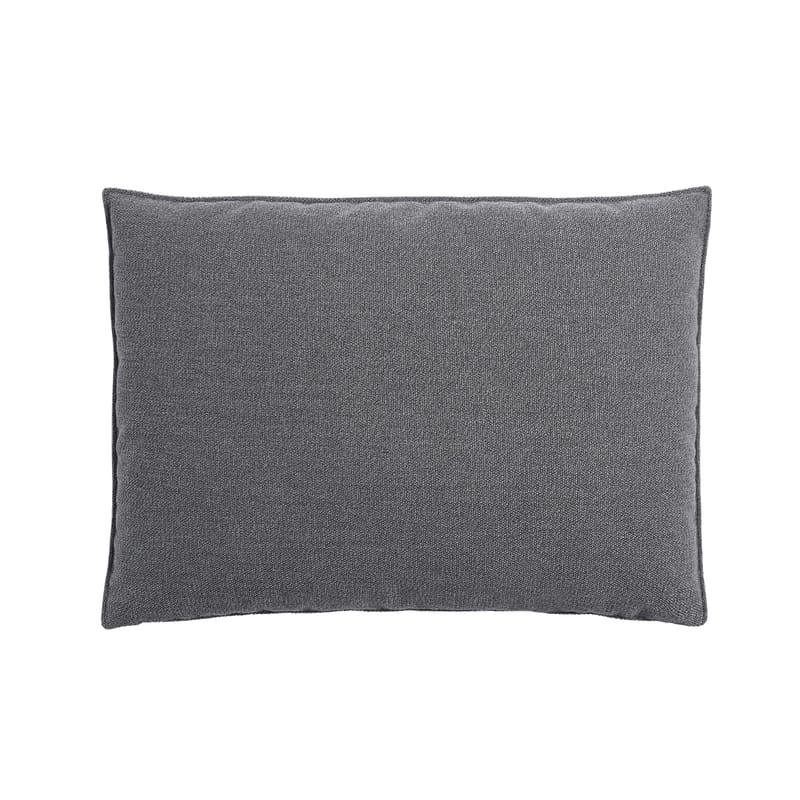 Mobilier - Canapés - Coussin de dossier  tissu gris / Pour canapé In Situ - 70 x 50 cm - Muuto - Gris foncé (tissu Ocean 80) - Mousse, Tissu Kvadrat