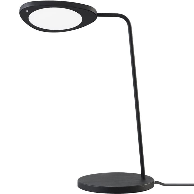 Luminaire - Lampes de table - Lampe de table Leaf LED métal noir - Muuto - Noir - Aluminium