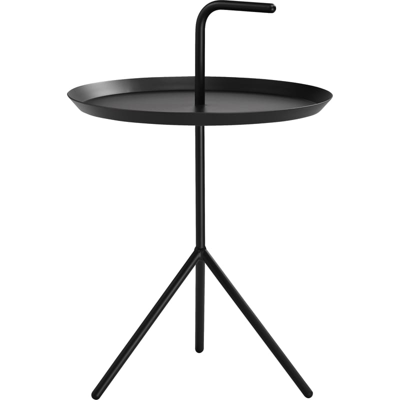 Mobilier - Tables basses - Table basse Don\'t leave Me XL métal noir / Ø 48 x H 65 cm - Hay - Noir - Acier laqué