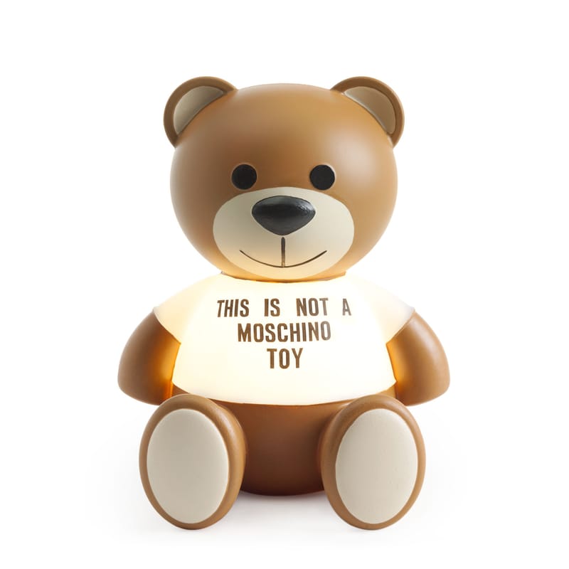Dekoration - Für Kinder - Tischleuchte Toy Moschino LED plastikmaterial braun / Polyäthylen - Kartell - Braun & transparent - Lackiertes Polyethylen