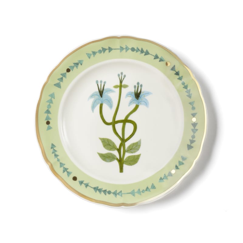 Tableware - Plates - Botanica Dessert plate ceramic green / Ø 20.5 cm - Bitossi Home - Green - China