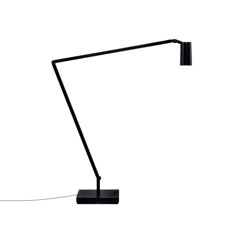 Luminaire - Lampes de table - Lampe de table Untitled Spot LED métal noir / Orientable - Nemo - Tête cylindrique / Noir - Aluminum, Technopolymère