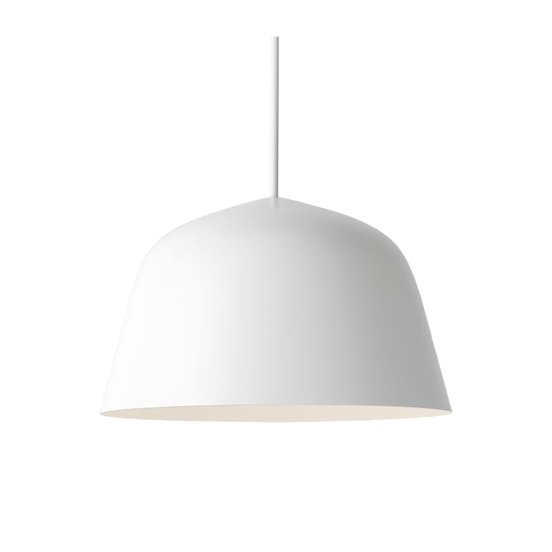 Luminaire - Suspensions - Suspension Ambit métal blanc / Ø 25 cm - Muuto - Blanc - Aluminium