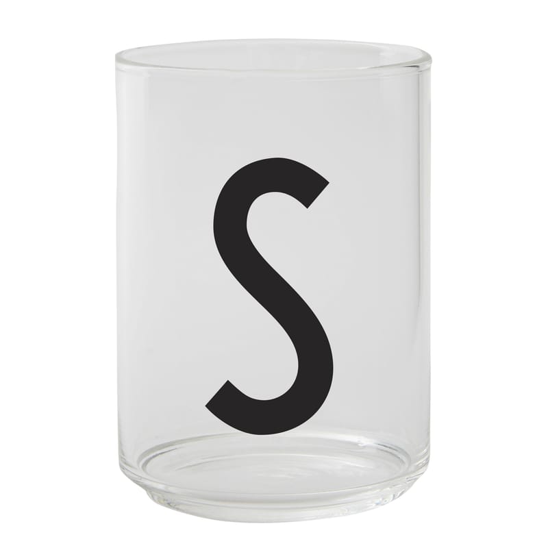 Table et cuisine - Verres  - Verre A-Z verre transparent / Verre borosilicaté - Lettre S - Design Letters - Transparent / Lettre S - Verre borosilicaté
