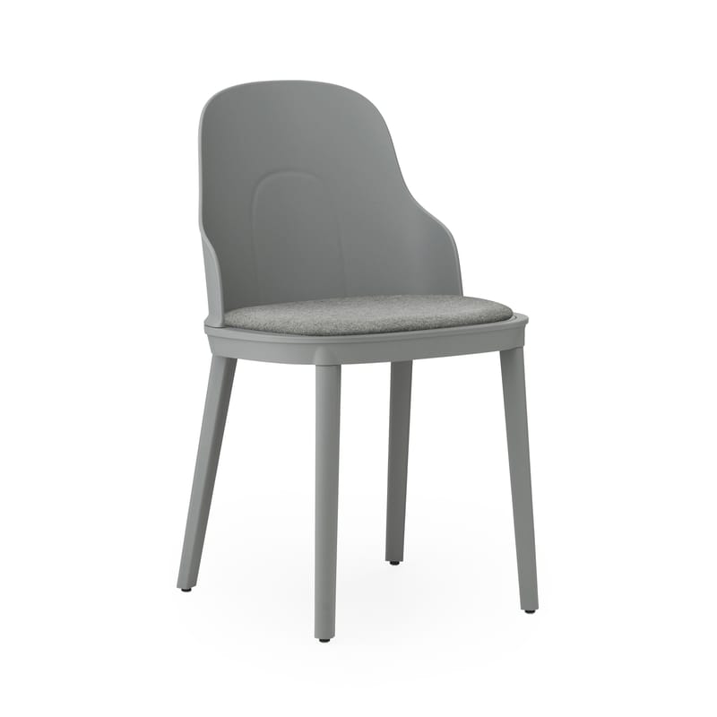 Mobilier - Chaises, fauteuils de salle à manger - Chaise Allez INDOOR   - Normann Copenhagen - Gris - Mousse, Polypropylène, Tissu
