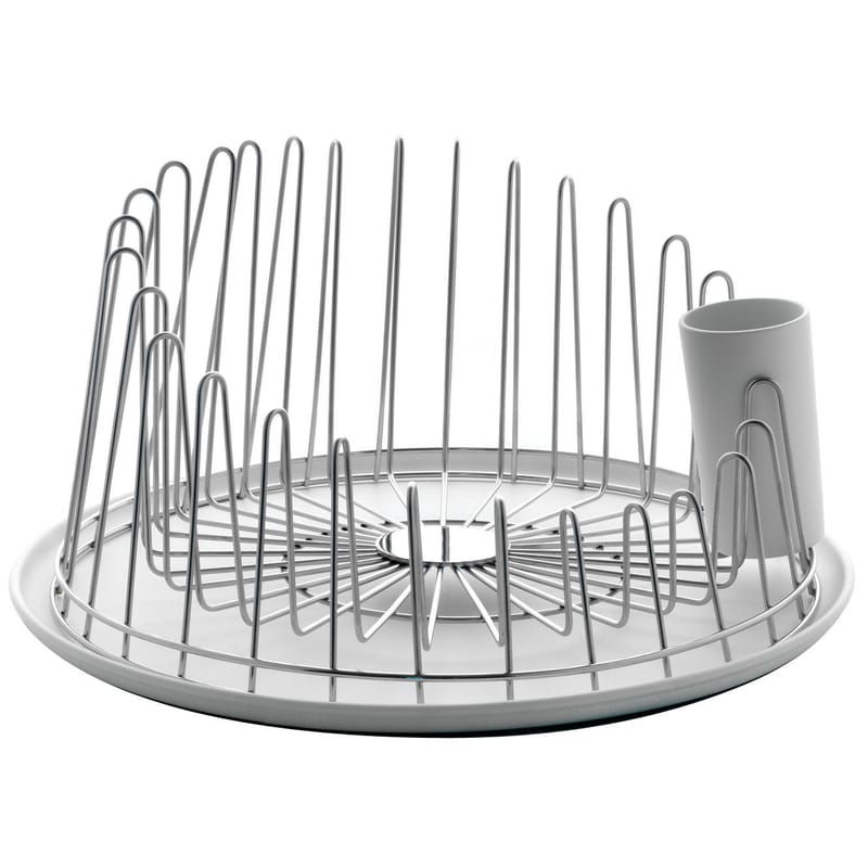 Table et cuisine - Nettoyage et rangement - Egouttoir A Tempo métal - Alessi - Acier brillant - Acier poli, Résine thermoplastique