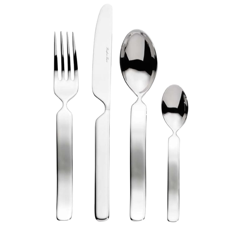 Table et cuisine - Couverts - Ménagère Cinque Stelle métal / Coffret 24 couverts - Serafino Zani - Inox poli - Acier inoxydable poli