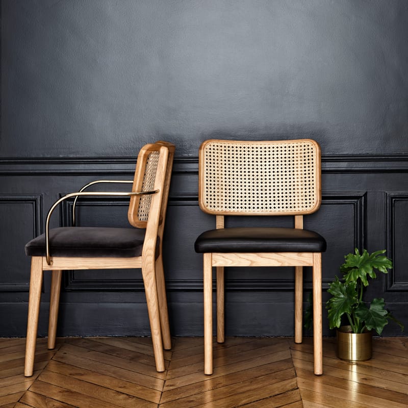 RED Edition Cannage Chair black natural rottan Made In Design UK