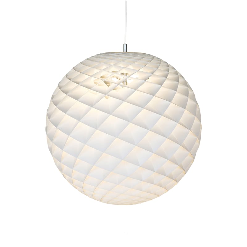 Luminaire - Suspensions - Suspension Patera plastique blanc / Ø 60 cm - PVC alvéolé - Louis Poulsen - Ø 60 cm / Blanc - PVC