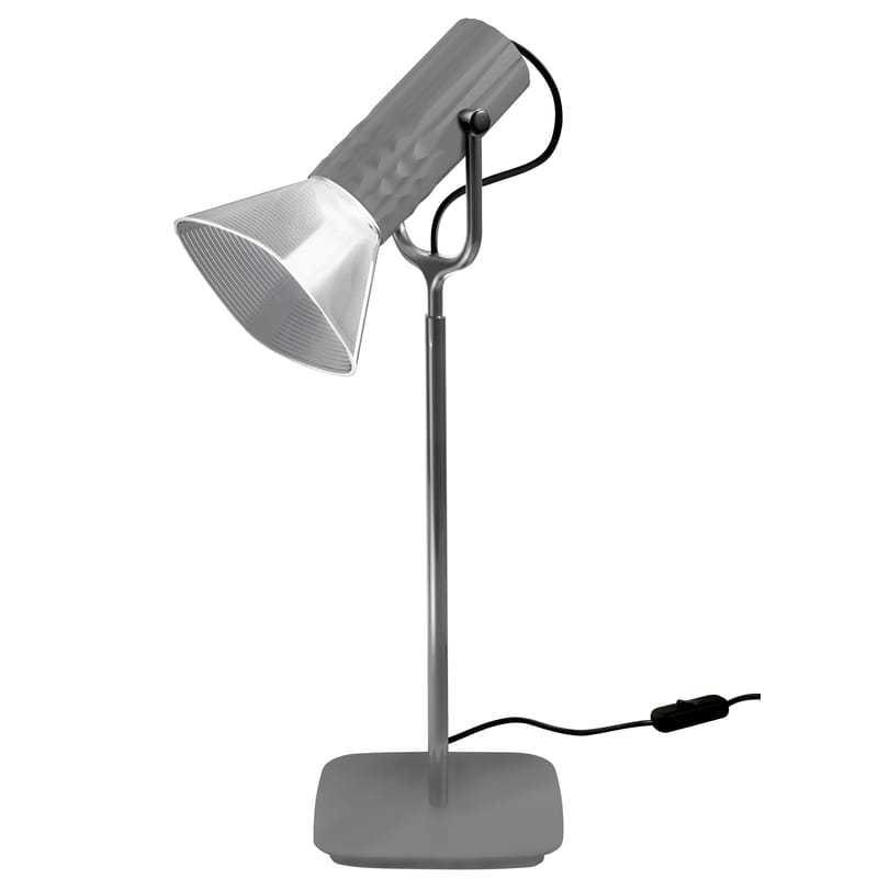Lighting - Table Lamps - Fiamma Table lamp metal LED - H 54 cm - Artemide - Grey - Metal, Plastic material
