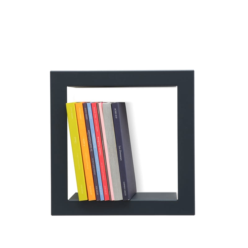 Mobilier - Etagères & bibliothèques - Etagère Stick métal gris noir /  L 28 x H 28 cm - Presse citron - Ardoise - Acier laqué