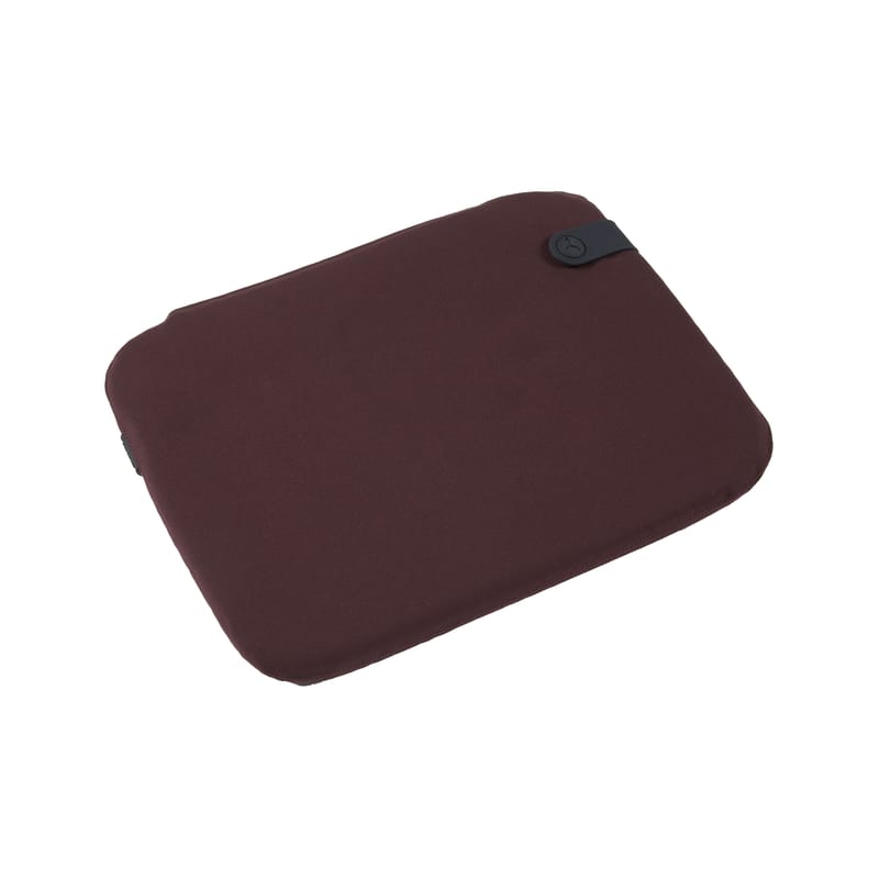 Décoration - Coussins - Galette de chaise Color Mix tissu rouge violet / Pour chaise Bistro - 38 x 30 cm - Fermob - Lie de vin - Mousse, Tissu acrylique