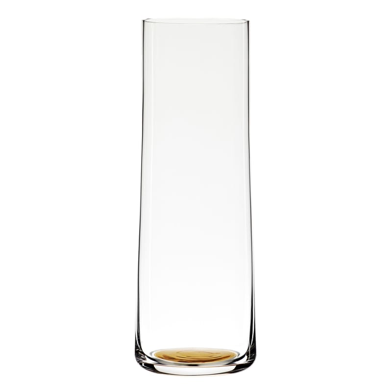 Tisch und Küche - Karaffen - Karaffe Colour Glass glas gold transparent / mit goldfarbenem Boden  - 1,35 l - Hay - Transparent / mit goldfarbenem Kreis im Boden - geblasenes Glas