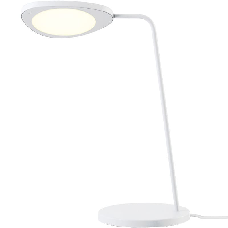 Luminaire - Lampes de table - Lampe de table Leaf LED - Muuto - Blanc - Aluminium