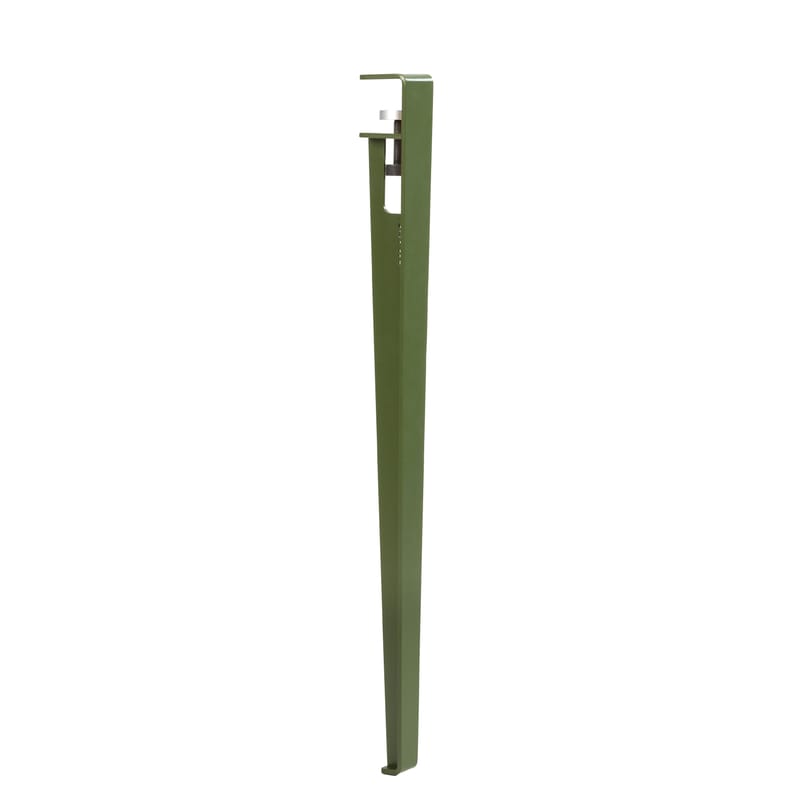 Mobilier - Bureaux - Pied  métal vert avec fixation étau / H 75 cm - Pour créer table & bureau - TIPTOE - Vert Romarin - Acier thermolaqué