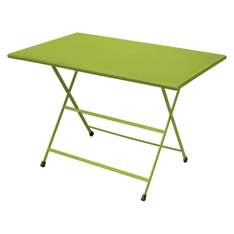 Jardin - Tables de jardin - Table pliante Arc en Ciel métal vert / 110 x 70 cm - Emu - Vert - Acier verni