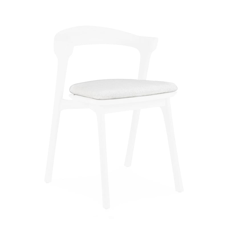Décoration - Coussins - Coussin d\'assise Outdoor tissu blanc beige / Pour chaise de jardin Bok - Ethnicraft - Blanc cassé - Mousse, Tissu d\'extérieur