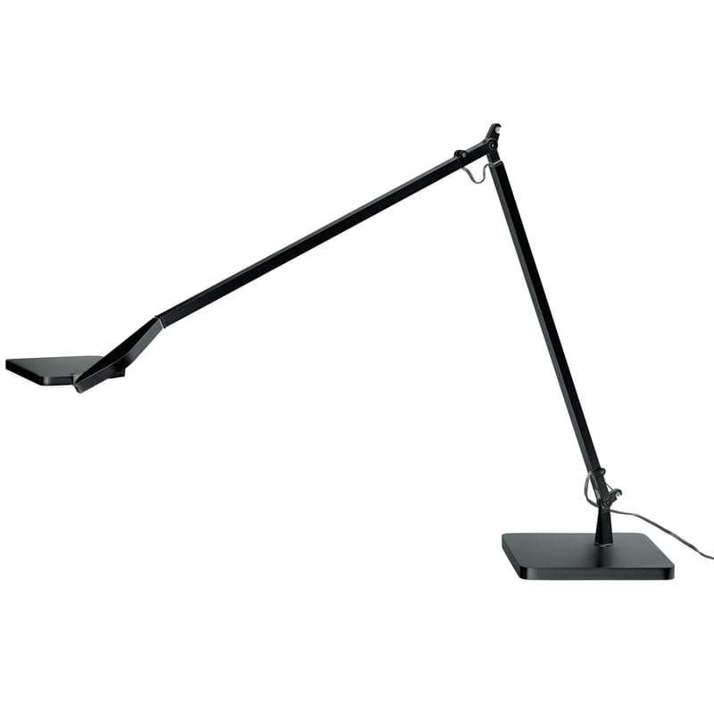 Luminaire - Lampes de table - Lampe de table Jackie LED métal noir - Panzeri - Noir - Aluminium