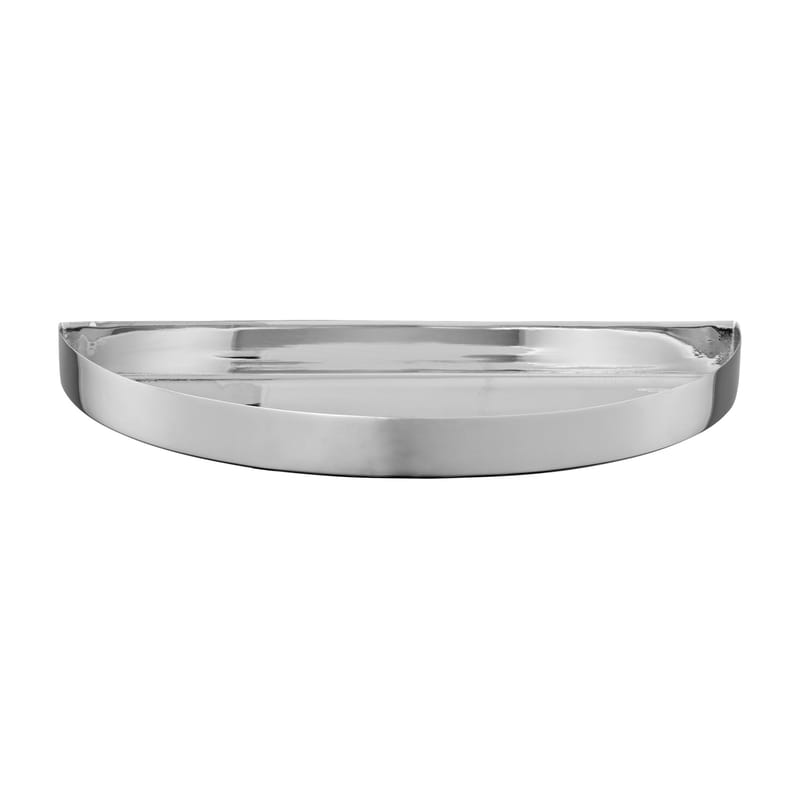 Table et cuisine - Plateaux et plats de service - Plateau Unity métal gris argent / Demi-cercle - L 21,5 cm - AYTM - Argent - Acier inoxydable