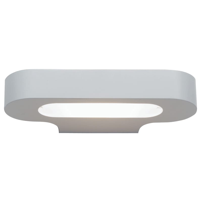 Luminaire - Appliques - Applique Talo métal blanc / Version halogène - L 21 cm - Artemide - Blanc - Aluminium verni