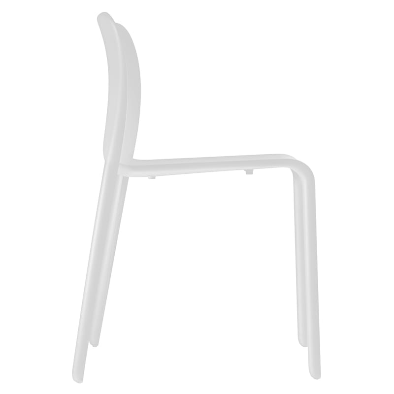 Mobilier - Chaises, fauteuils de salle à manger - Chaise empilable First Chair plastique blanc / Stefano Giovannoni, 2007 - Magis - Blanc - Polypropylène
