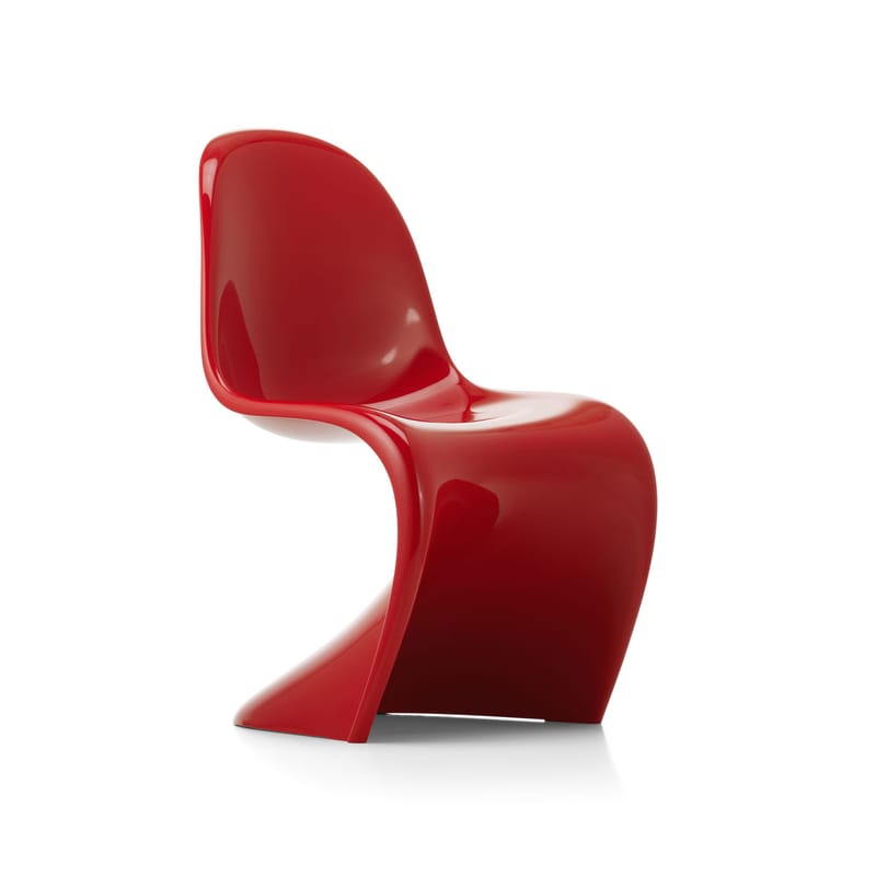 Mobilier - Chaises, fauteuils de salle à manger - Chaise Panton Chair Classic plastique rouge / By Verner Panton, 1959 - Mousse rigide de polyuréthane - Vitra - Rouge - Mousse rigide de polyuréthane
