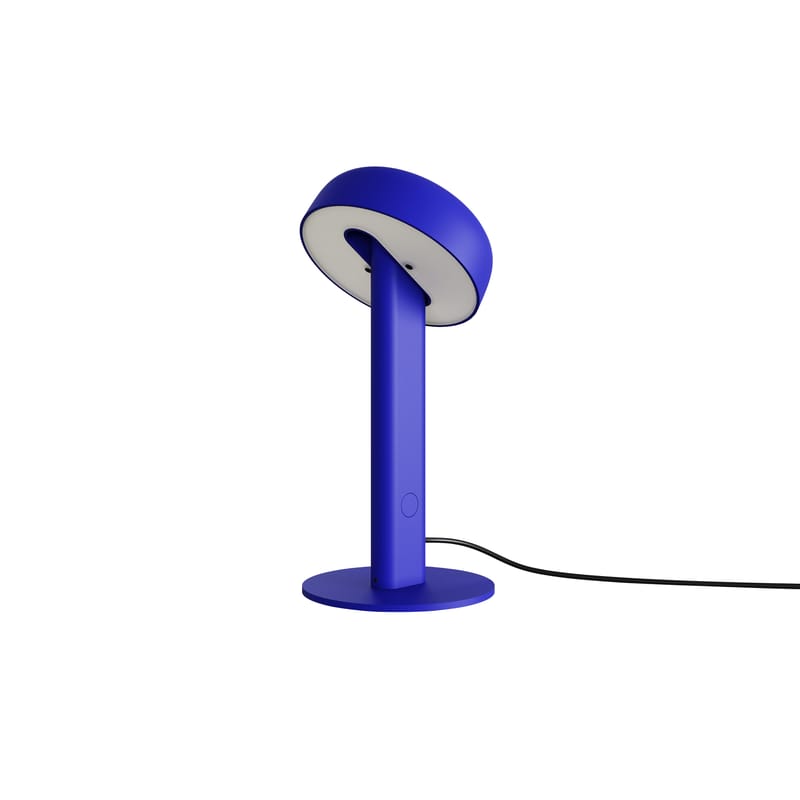 Décoration - Pour les enfants - Lampe de table NOD LED métal bleu / H 25 cm - TIPTOE - Bleu Majorelle - Acier, Aluminium