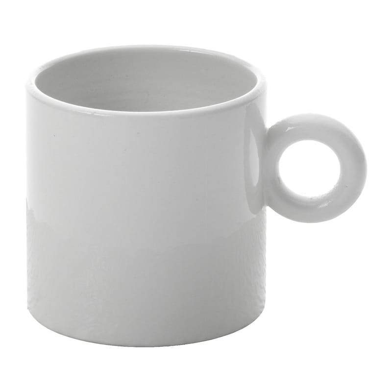 Table et cuisine - Tasses et mugs - Tasse à café Dressed céramique blanc - Alessi - Tasse à café / Blanc - Porcelaine