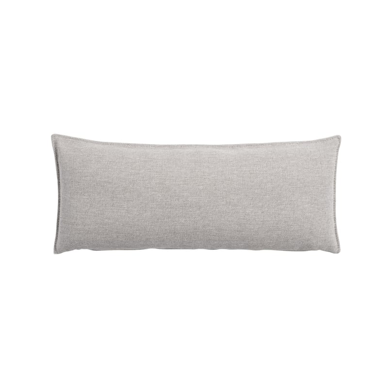 Décoration - Coussins - Coussin de lombaires  tissu gris / Pour canapé In Situ - 70 x 30 cm - Muuto - Gris clair (tissu Clay 12) - Mousse, Tissu Kvadrat