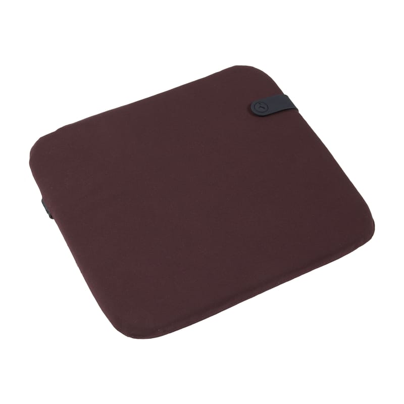 Décoration - Coussins - Galette de chaise Color Mix tissu rouge violet / 41 x 38 cm - Fermob - Lie de vin - Mousse, Tissu acrylique