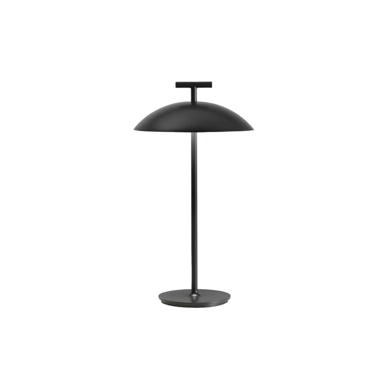 Luminaire - Luminaires d\'extérieur - Lampe extérieur sans fil rechargeable Mini Geen-A OUTDOOR métal noir / H 36 cm - Kartell - Noir - Acier
