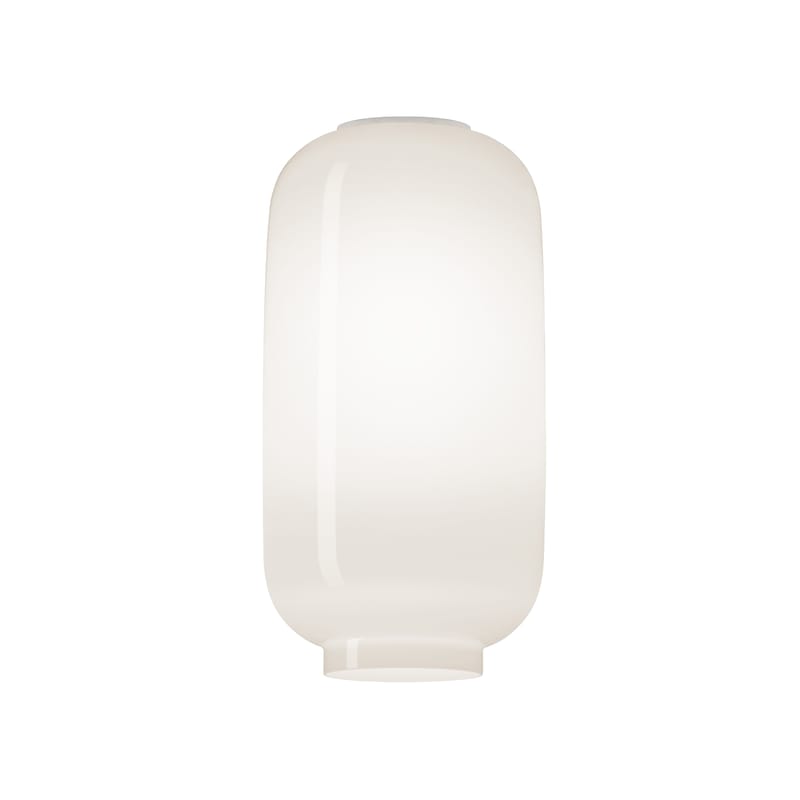 Luminaire - Plafonniers - Plafonnier Chouchin Bianco n°2 verre blanc / Ø 22 x H 43 cm - Foscarini - Blanc - Verre soufflé bouche