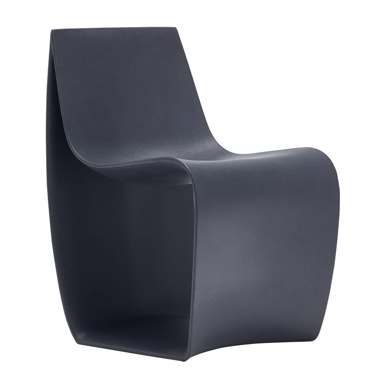 Möbel - Stühle  - Sessel Sign Matt plastikmaterial blau / Polyäthylen - MDF Italia - Marineblau - Polyäthylen