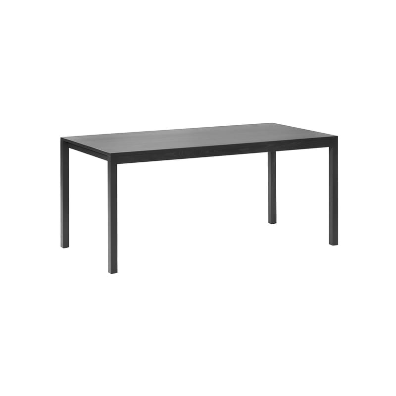 Mobilier - Tables - Table rectangulaire Silent Small bois noir / 170 x 85 cm - valerie objects - Charbon - Frêne