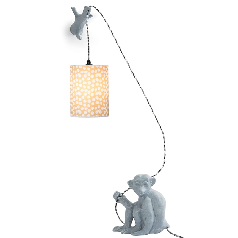 Lighting - Table Lamps - Joli cœur Wall light with plug ceramic grey - Domestic - Grey - Glazed ceramic