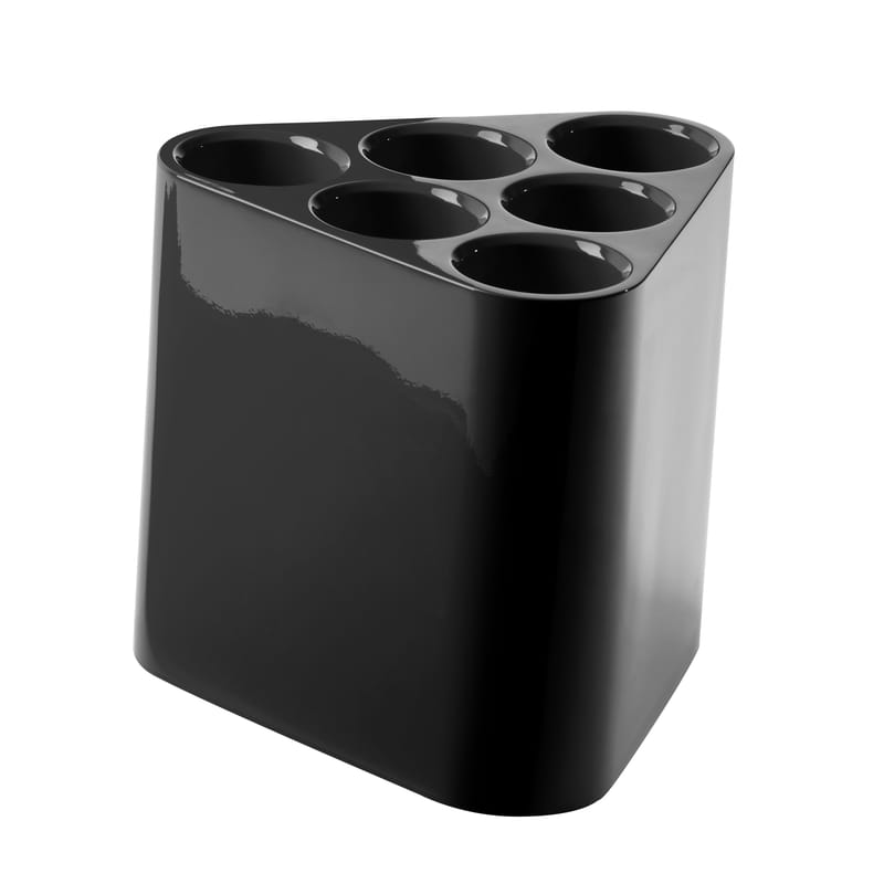 Tisch und Küche - Rund um den Wein - Schirmständer Poppins plastikmaterial schwarz Flaschenkasten - Magis - Glänzendes Schwarz - ABS