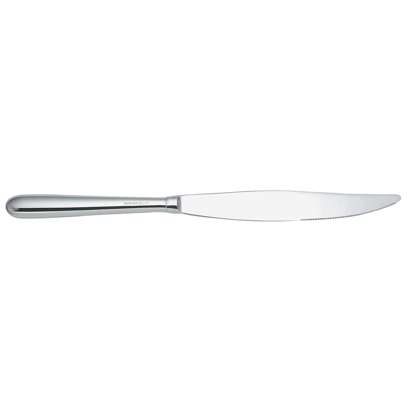 Tableware - Cutlery - Caccia Table knife metal - Alessi - Polished stainless steel - Steel