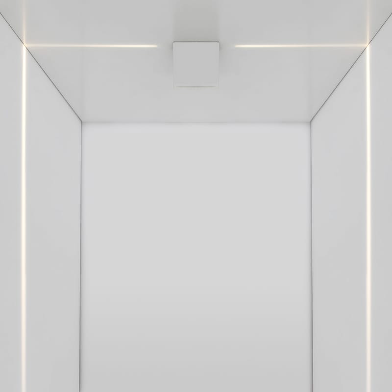 Luminaire - Luminaires d\'extérieur - Applique d\'extérieur Antarktikós LED métal blanc / Plafonnier - Projection de Lumière blanche - Artemide - Lumière blanche - Aluminium