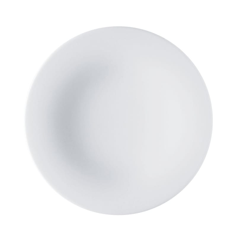 Table et cuisine - Assiettes - Assiette à dessert Ku céramique blanc / Ø 21 cm - Alessi - A l\'unité / Blanc - Porcelaine