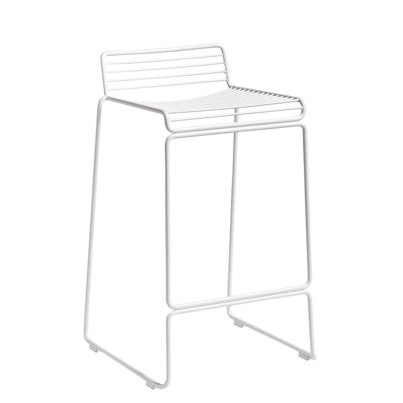 White shop bench stools