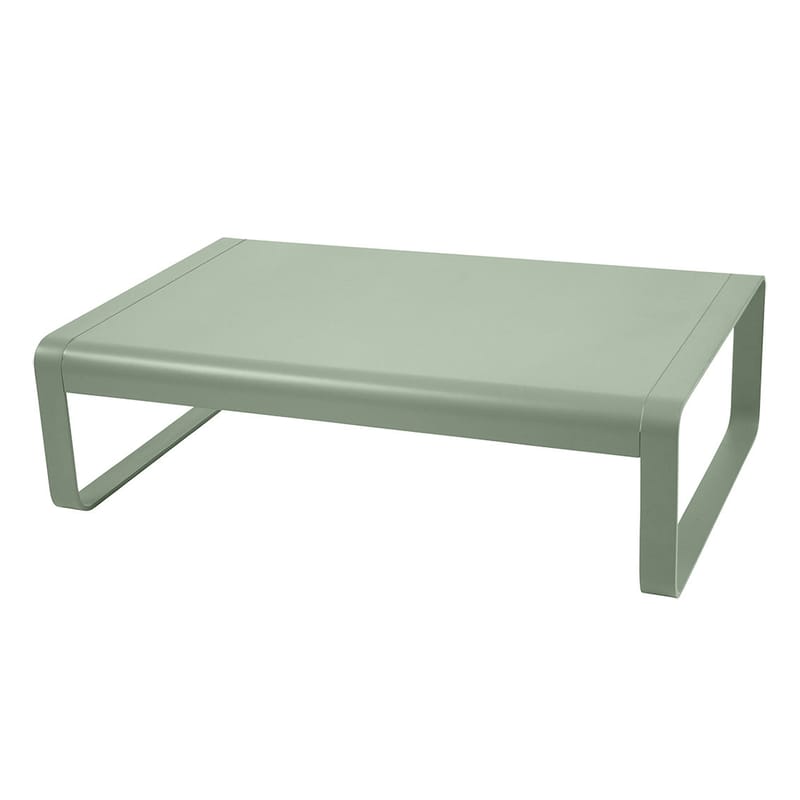 Mobilier - Tables basses - Table basse Bellevie métal vert / Aluminium - 103 x 75 cm - Fermob - Cactus - Acier électrozingué, Aluminium