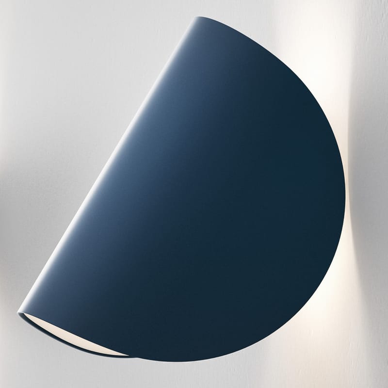 Luminaire - Plafonniers - Applique IO LED métal bleu / Orientable - Fontana Arte - Bleu - Aluminium verni