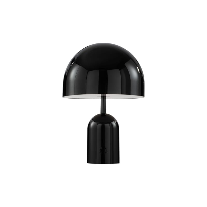 Luminaire - Lampes de table - Lampe sans fil rechargeable Bell Portable LED métal noir / H 28 cm - Tom Dixon - Noir - Acier