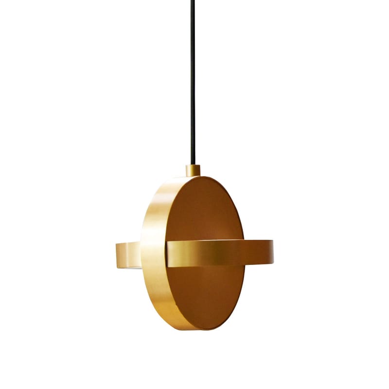 Lighting - Pendant Lighting - Plus LED Pendant gold metal / Aluminium - ENOstudio - Brass - Anodized aluminium