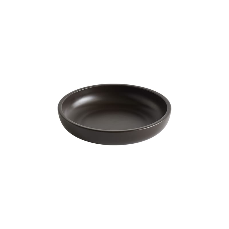Table et cuisine - Saladiers, coupes et bols - Plat Sobremesa Medium céramique marron / Ø 23 x H 5 cm - Hay - Maron foncé - Porcelaine